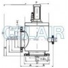 GDQ-J50，GDQ-J63，GDQ-J80，GDQ-J100，气动高真空挡板阀