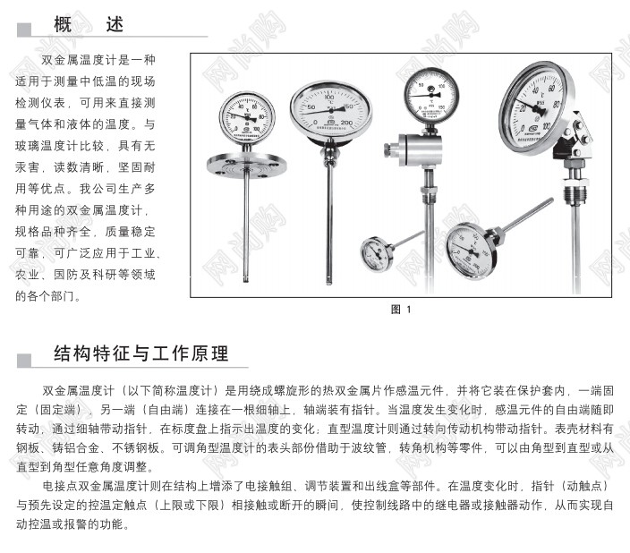 WSS系列双金属温度计WSS-301