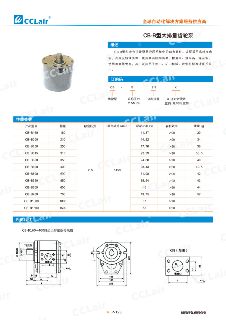 CB-B型大排量齿轮泵-1