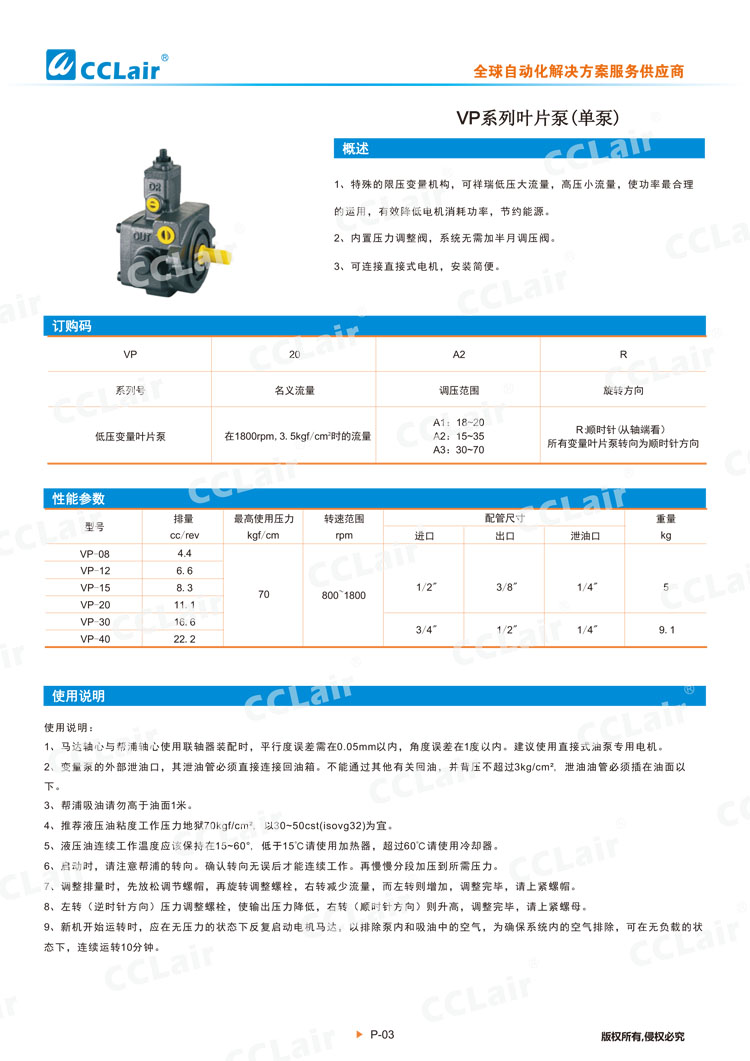 VP系列叶片泵(单泵)-1